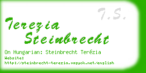 terezia steinbrecht business card